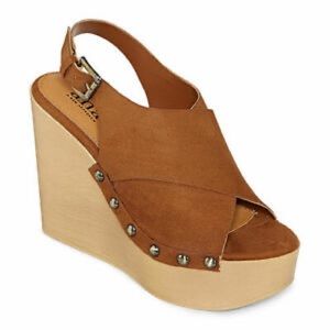 A.N.A Downy Camel wedge sandals